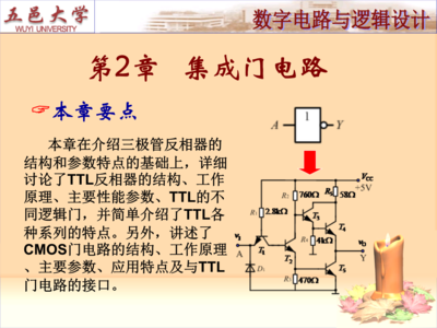 第2章 集成门电路 集成电路设计中的逻辑构建基石